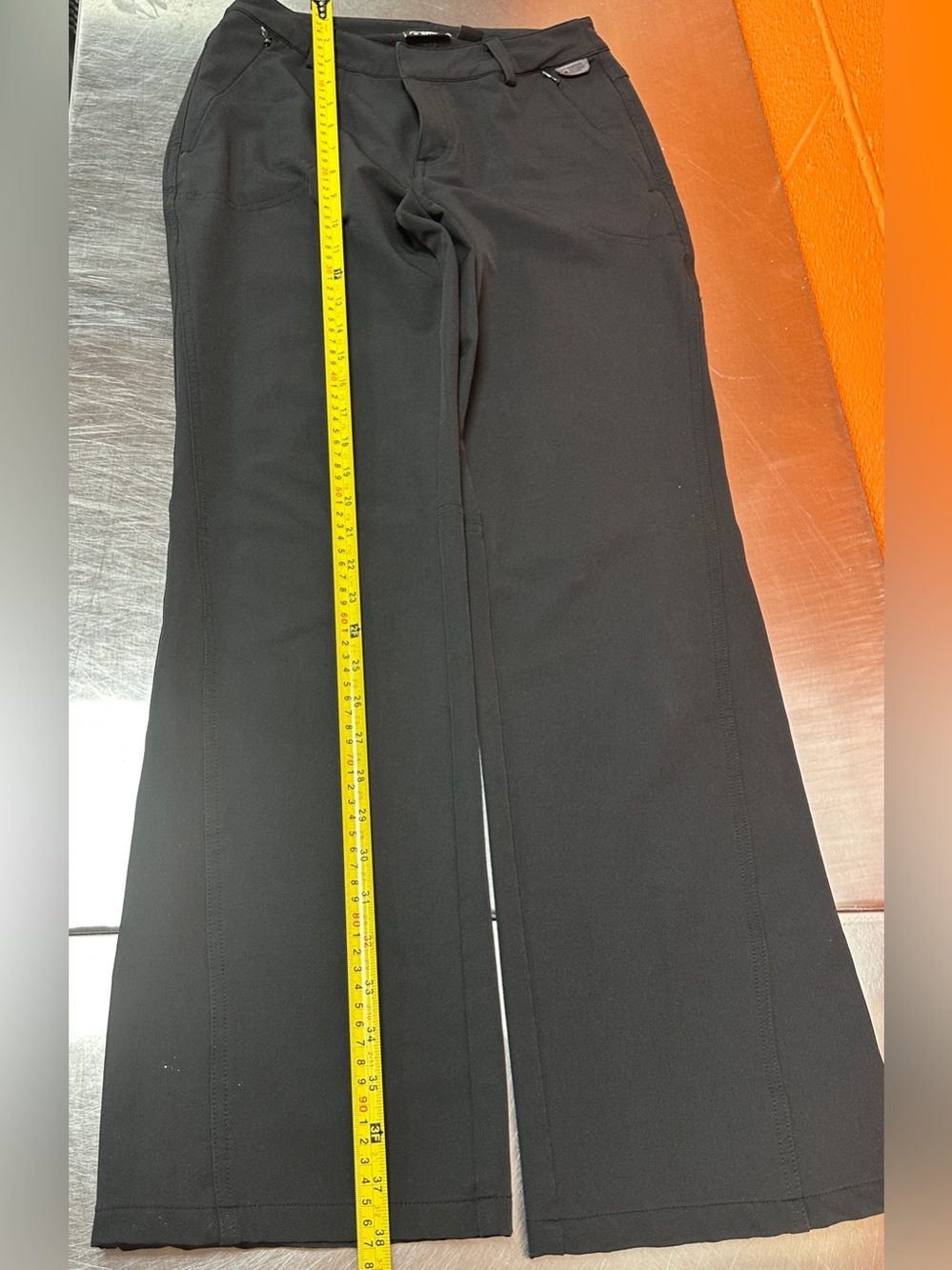 Eastern Mountain Sports EMS Women's Hiking Pants Size O-R Black Zip Pocket